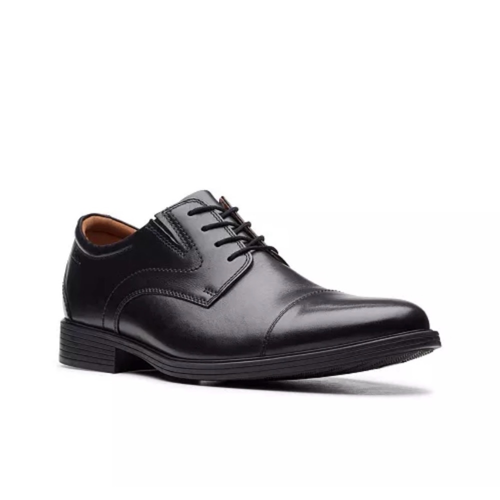 Clarks Black Leather Men's Derbys